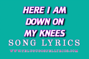 Here I Am Down On My Knees