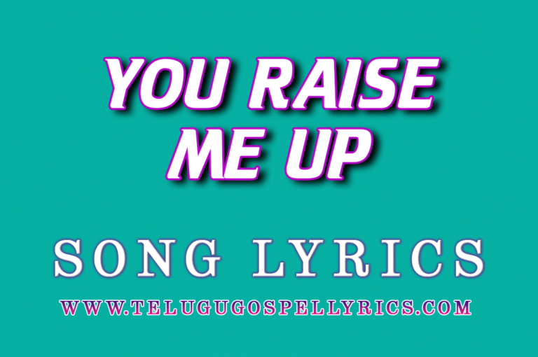 You Raise Me Up