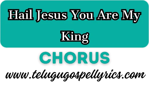 Hail Jesus You Are My King
