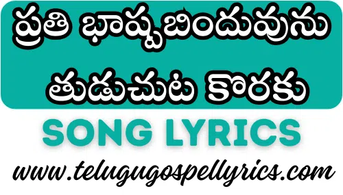 Prathi Bashpa Bindhuvunu