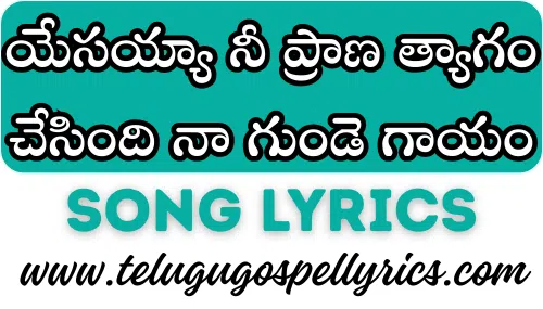 Yesayya Ni Praana Thyaagam