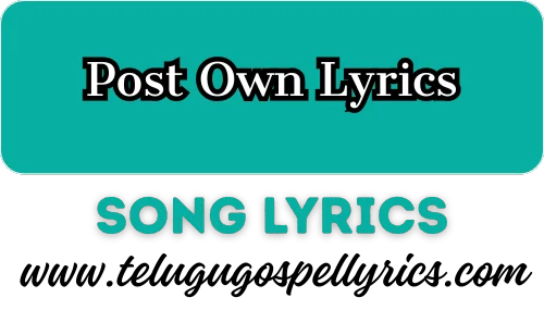 Post Own Lyrics