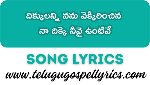 Dikkulanni Nanu Vekkirinchina