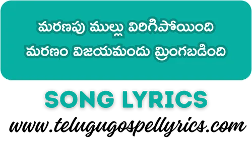 Maranapu Mullu Virigipoyindi Song Lyrics