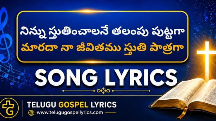 Ninnu Sthuthinchalane Lyrics